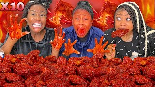 4X NUCLEAR SPICY CHICKEN WINGS CHALLENGE