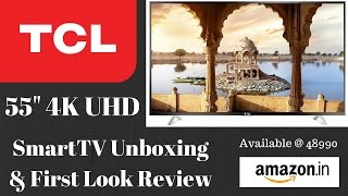 Hindi | TCL L55P1US 55 inches) 4K Ultra HD Smart LED TV Unboxing and First Look Review