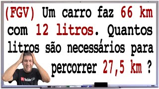 FGV - QUESTÃO DE CONCURSOS - REGRA DE TRÊS - Prof Robson Liers - Mathematicamente