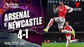 Highlights & Goles: Arsenal v. Newcastle 4-1 | Premier League | Telemundo Deportes