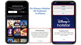 How to Fix All Error of Disney+ Hotstar in iPhone