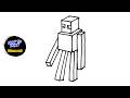 How To Draw A Minecraft Enderman | Step-by-Step Drawing Tutorial