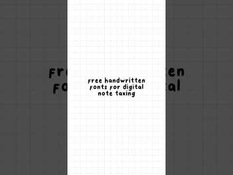 Free handwritten fonts for digital tracking, note taking, planning GoodNotes5 Notability