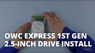 How to Install a 2.5-inch Drive in the OWC Express 1st Gen