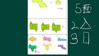 小六數學_上學期_立體圖形_可以摺成柱體的紙樣並探究柱體的面的數目和底的邊數的關係
