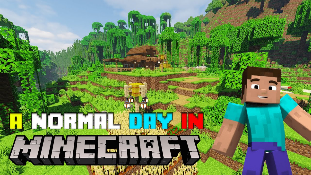 A Normal Day In Minecraft Youtube