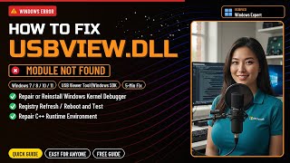 Fix usbview.dll and USB Device Errors!