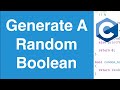 Generate A Random Boolean | C Programming Example
