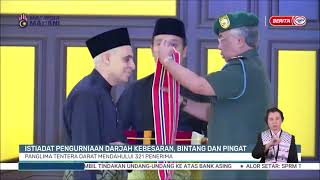 23.1.2024- BW–ISTIADAT PENGURNIAAN DARJAH KEBESARAN, PENGLIMA TENTERA DARAT MENDAHULUI 321 PENERIMA