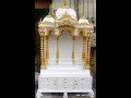 Stunning ISKCON Altar with Great Decoration | Elegant Wooden Temple by GMB Idols and Temple