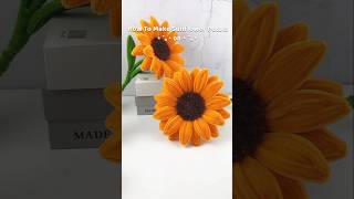 How To Make Pipe Cleaner Sunflower Fuzzy Wire Flowers Tutorial Handmadepipes Diytutorial