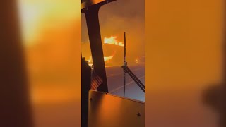 VIDEO | Palisades and Eaton fire burning in Los Angeles County