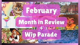 February 2025 Month in Review and WIP Parade - Diamond Painting