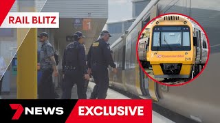 More Queensland Police officers to patrol train network, targeting antisocial behaviour  | 7NEWS