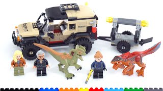 LEGO Jurassic World Pyroraptor & Dilophosaurus Transport 76951 review! New dino, excellent truck