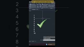 👷‍♂Auto Numbering in AutoCAD | AutoCAD Shorts #autocad #shorts #autocadcommand