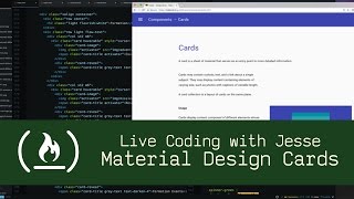 Material Design Cards - Live Coding with Jesse