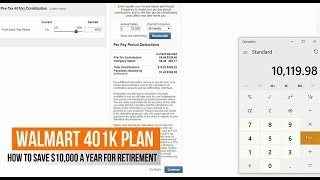 Walmart 401k with Merrill Lynch, How to Save $10,000 A Year for Retirement