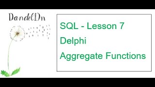 SQL Lesson 7 - Aggregate Functions