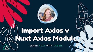 import Axios v Axios module