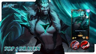 Wild Rift DRAVEN - TOP 1 Ruined Draven S13 Ranked Gameplay + Build