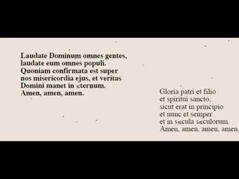 W.A.MOZART Laudate Dominum "Vesperae Solennes De Confessore" K.339 ...