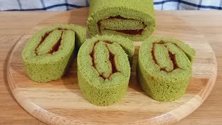 Matcha Roll Cake เค้กโรลมัทฉะ 抹茶蛋糕卷 | ArwenPaen