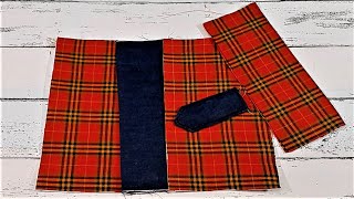 WOW ! With Simple Stitching An Awesome 2 Pocket Zipper Hand Purse
