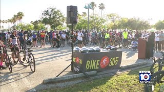 Ride of Silence held on Rickenbacker Causeway to honor cyclists killed by drivers