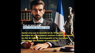 Discussion autour de la nouvelle loi de 2024 sur les dérives sectaires et les charlatans de la santé