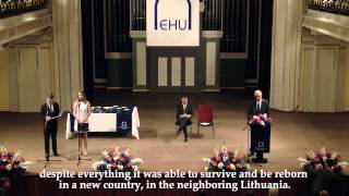 Graduation speech by EHU President and Founding Rector Anatoli Mikhailov to EHU Class 2015 with ENG