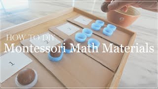 How to DIY Montessori Math Activities for Toddler & Preschool | Numbers & Counting materials