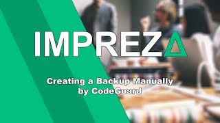 Creating a Backup Manually by CodeGuard