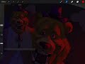 the bite…. fnaf speedpaint blood