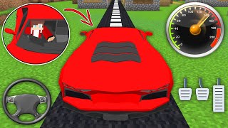 How to DRIVE a MAIZEN'S CAR - Funny Story in Minecraft! (Mikey JJ TV)