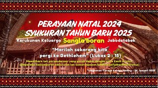 Perayaan Natal Kerukunan Keluarga Sangla'boran se-Jabodetabek