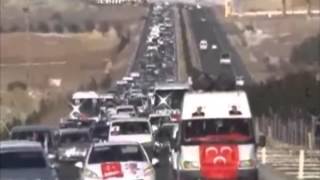 20 KM'lik Konvoy ile MHP Şanlıurfa'yı Salladı-Urfa MHP