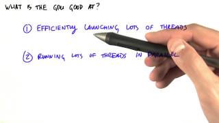What the GPU Is Good At - Intro to Parallel Programming