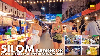 SILOM,Bangkok / Explore! Business district Shopping area \u0026 Market