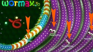 Wormax.io © Noob Try to be Pro Hack World Never Record | Wormax Funny effect moments play ✓