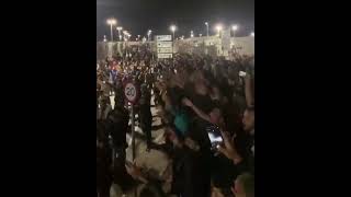 Greece: thousands of illigal immigrants shouting pro Hamas war-cry against Israel. footage Last n8t