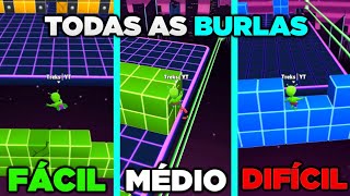 😱 APRENDA TODAS AS BURLAS DO BLOCK DASH NO STUMBLE GUYS! • Treks •