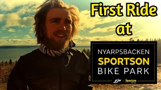 First laps at Nyarpsbacken Sportson Bikepark, Bankeryd