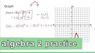 Algebra 2 Practice - Graph a Quadratic Inequality on a Coordinate Plane (Example 2)