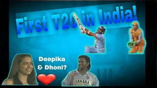 FIRST T20 International in India Ind-Aus 2007. Plus Deepika, Shah Rukh and Dhoni moment