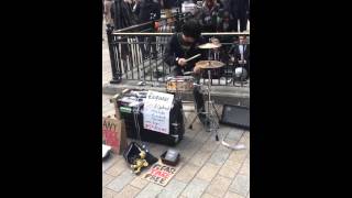 #Stdrums Performing in London at Oxford Circus