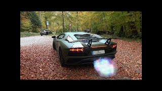 Loudest Lamborghini Aventador S LP740-4 w/Capristo exhaust in Zurich. (Brutal sound!)