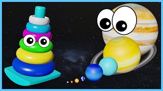 Planets SIZES COMPARISON | 8 Planet comparison Game for kids | 8 Planets sizes for kids