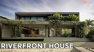 Modern Contemporary House with Riverfront Courtyard