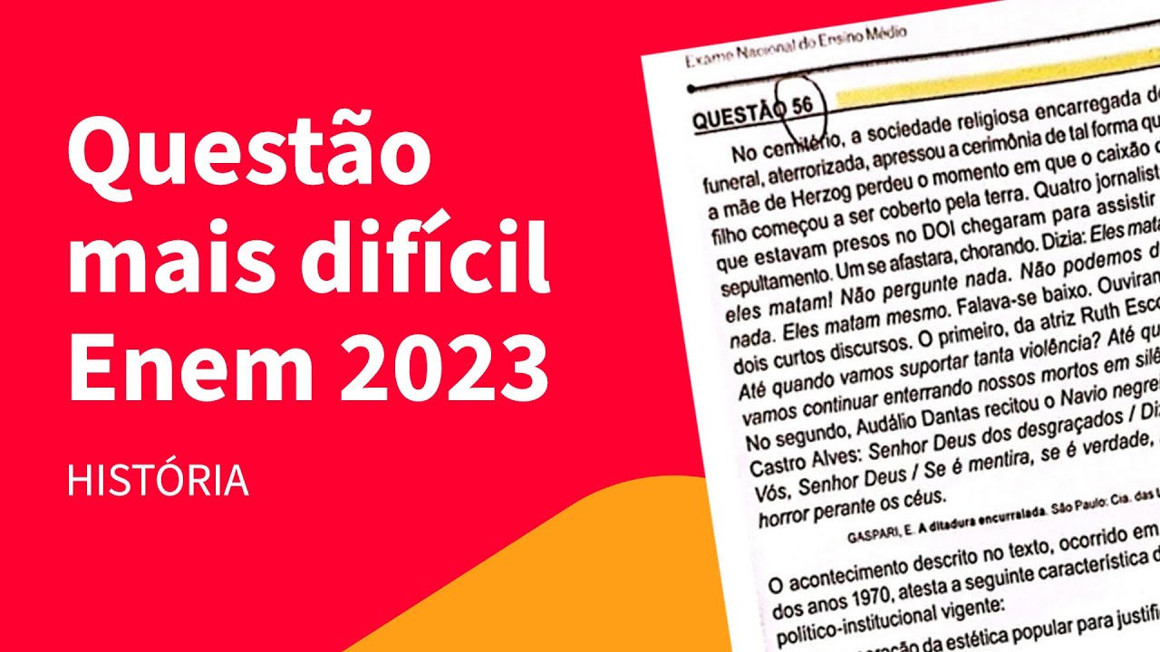 Entendendo Uma Questão De História Do ENEM 2023 | ProEnem - YouTube